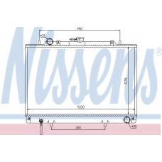 62809 NISSENS Радиатор, охлаждение двигателя