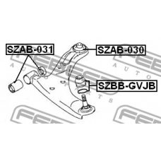 SZAB-031 FEBEST Подвеска, рычаг независимой подвески колеса