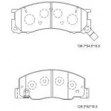 KD2694 ASIMCO Комплект тормозных колодок, дисковый тормоз