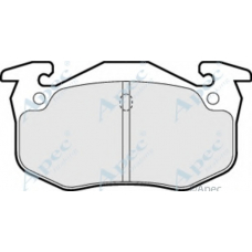 PAD1005 APEC Комплект тормозных колодок, дисковый тормоз