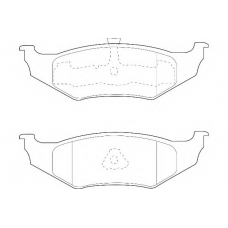 WBP23561A WAGNER LOCKHEED Комплект тормозных колодок, дисковый тормоз