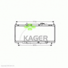 31-0507 KAGER Радиатор, охлаждение двигателя