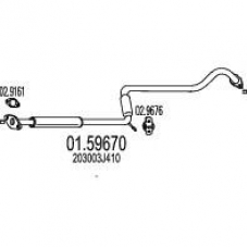 01.59670 MTS Средний глушитель выхлопных газов