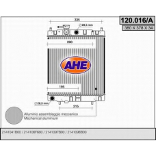 120.016/A AHE Радиатор, охлаждение двигателя