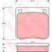 GDB191 TRW Комплект тормозных колодок, дисковый тормоз
