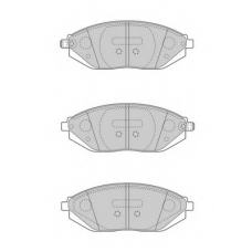 FSL4669 FERODO Комплект тормозных колодок, дисковый тормоз