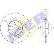 78BD9005-2 ICER Тормозной диск