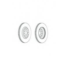 DDF2000C FERODO Тормозной диск