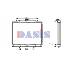 140044N AKS DASIS Радиатор, охлаждение двигателя