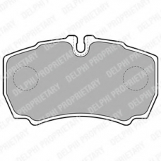 LP1826 DELPHI Комплект тормозных колодок, дисковый тормоз