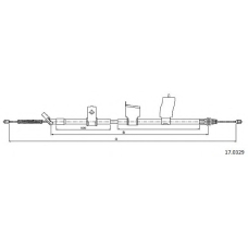 17.0329 CABOR Трос, стояночная тормозная система
