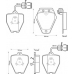 571983B BENDIX Комплект тормозных колодок, дисковый тормоз