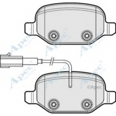 PAD1831 APEC Комплект тормозных колодок, дисковый тормоз