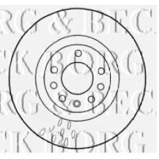 BBD4576 BORG & BECK Тормозной диск