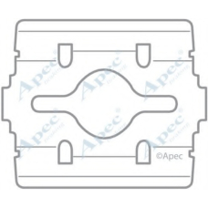 KIT1053 APEC Комплектующие, тормозные колодки