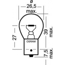 7529 OSRAM Лампа накаливания, фонарь указателя поворота; ламп