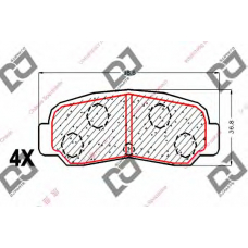 BP1780 DJ PARTS Комплект тормозных колодок, дисковый тормоз