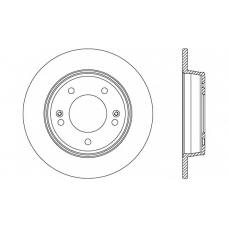 BDA2604.10 OPEN PARTS Тормозной диск