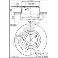 BS 7413 BRECO Тормозной диск