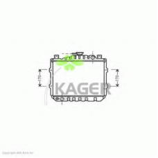 31-1044 KAGER Радиатор, охлаждение двигателя