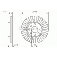 0 986 479 R76 BOSCH Тормозной диск