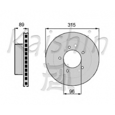 CBR025 KAISHIN Тормозной диск