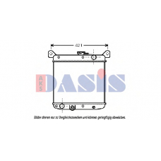 081300N AKS DASIS Радиатор, охлаждение двигателя