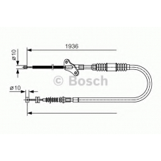 1 987 482 111 BOSCH Трос, стояночная тормозная система