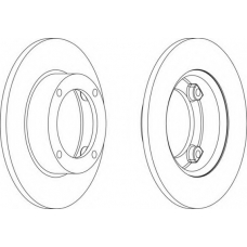 DDF073-1 FERODO Тормозной диск
