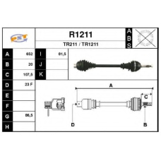 R1211 SNRA Приводной вал