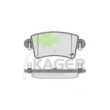35-0549 KAGER Комплект тормозных колодок, дисковый тормоз