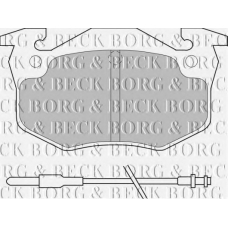 BBP1545 BORG & BECK Комплект тормозных колодок, дисковый тормоз