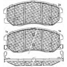 10861 BSF Комплект тормозных колодок, дисковый тормоз