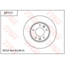 DF7171 TRW Тормозной диск