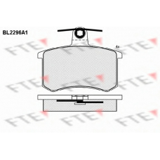 BL2296A1 FTE Комплект тормозных колодок, дисковый тормоз
