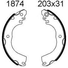01874 BSF Комплект тормозных колодок