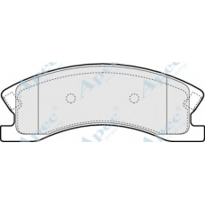 PAD1389 APEC Комплект тормозных колодок, дисковый тормоз