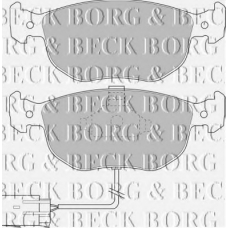 BBP1394 BORG & BECK Комплект тормозных колодок, дисковый тормоз