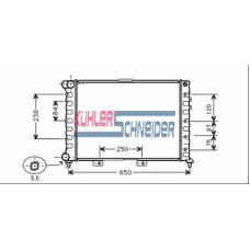 1003201 KUHLER SCHNEIDER Радиатор, охлаждение двигател