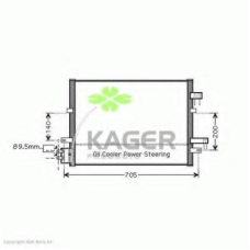 94-6137 KAGER Конденсатор, кондиционер