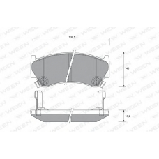 151-2176 WEEN Комплект тормозных колодок, дисковый тормоз