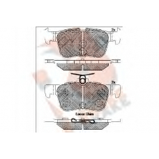 RB2198 R BRAKE Комплект тормозных колодок, дисковый тормоз