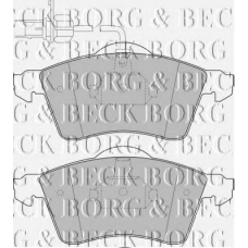 BBP1692 BORG & BECK Комплект тормозных колодок, дисковый тормоз