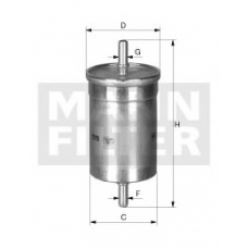WK 48/3 MANN-FILTER Топливный фильтр