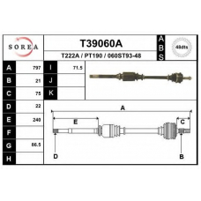 T39060A EAI Приводной вал