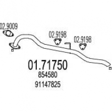 01.71750 MTS Труба выхлопного газа