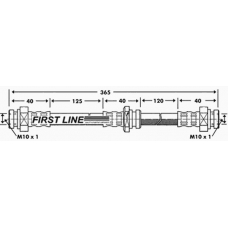 FBH7384 FIRST LINE Тормозной шланг