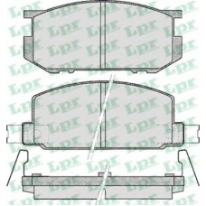 05P467 LPR Комплект тормозных колодок, дисковый тормоз