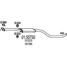 01.55750 MTS Средний глушитель выхлопных газов