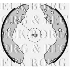 BBS6338 BORG & BECK Комплект тормозных колодок